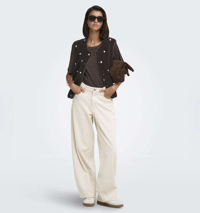 JDY Simina Gilet en Brun fonc&eacute; pour femmes (382073)
