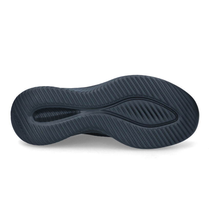 Skechers Ultra Flex Baskets slip-on en Noir pour femmes (318172)