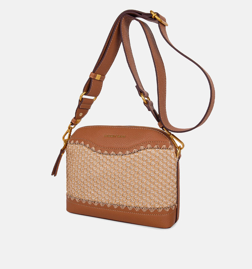 Laurent David Cognac/Beige Crossbodytas voor dames (373936)
