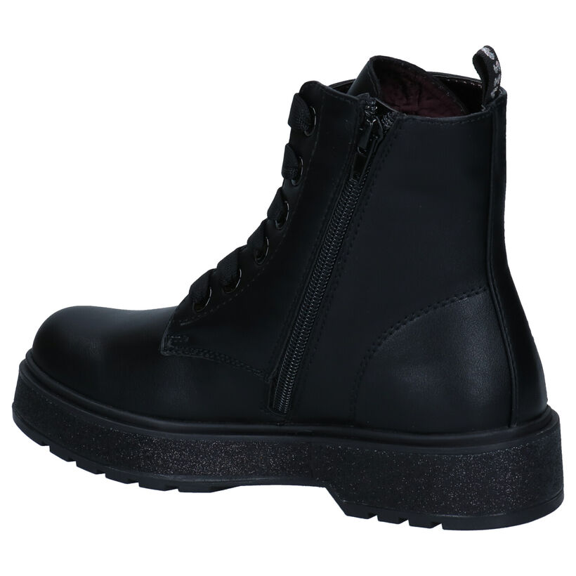 Asso Bottines en Noir en simili cuir (281474)