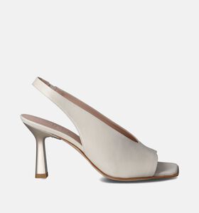 Zinda Ecru Sandalen met hak voor dames (365016)