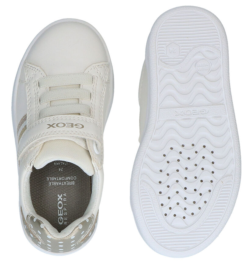 Geox DJ Rock Chaussures à velcro en Blanc en simili cuir (286929)