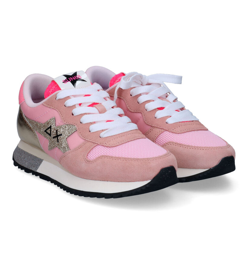 Sun 68 Stargirl Glitter Lila Sneakers voor dames (304665) - geschikt voor steunzolen