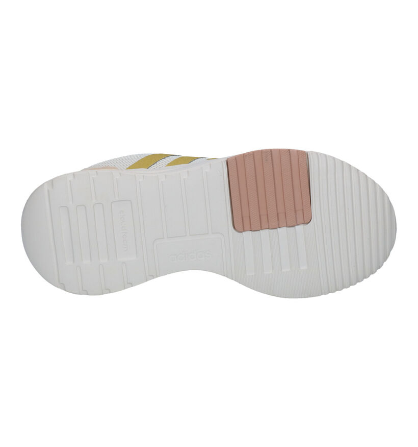 adidas Racer Witte Sneakers voor meisjes (308074) - geschikt voor steunzolen