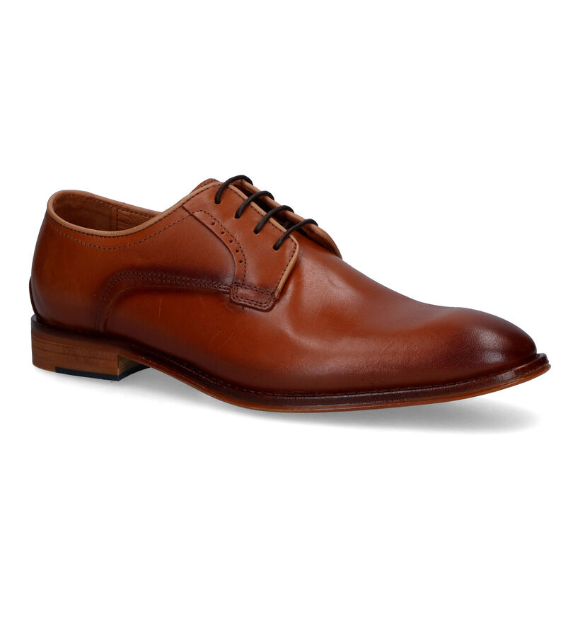 Via Borgo Cognac Geklede Veterschoenen voor heren (317301)