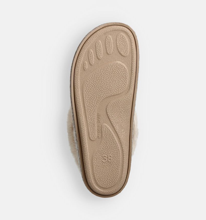 Torfs Home Donkerbeige Pantoffels voor dames (380867) - geschikt voor steunzolen