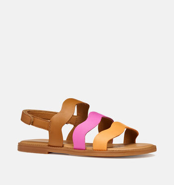 Geox Sandales Blanc/Cognac