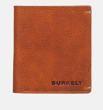 Burkely Portemonnees Zwart/Cognac/Bruin