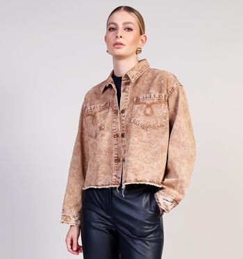 Chemise marron Orfeo Blouses Marron/Vert