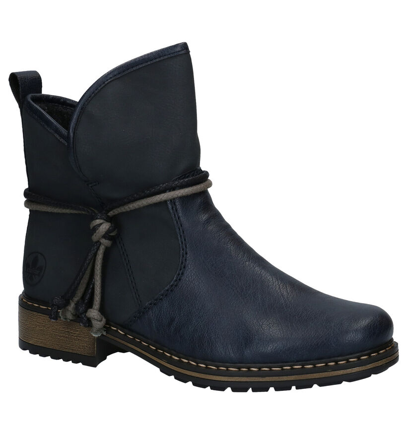 Rieker Blauwe Boots in kunstleer (285249)