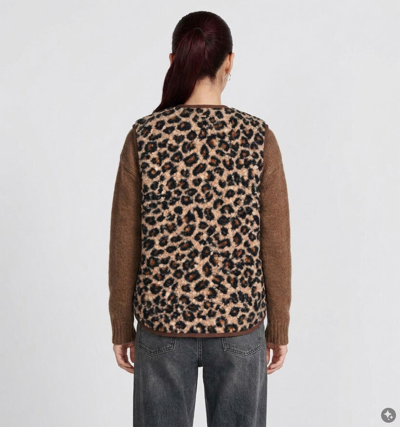 Deeluxe Original Azmira Bruine Gilet Leopard voor dames (382278)