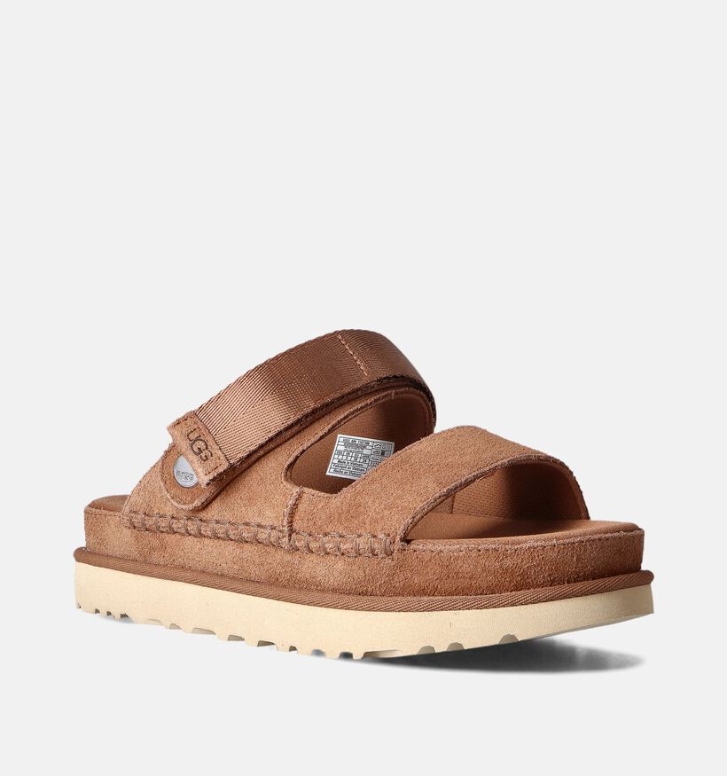 UGG Goldenstar Sandales plates en Cognac pour femmes (352817)