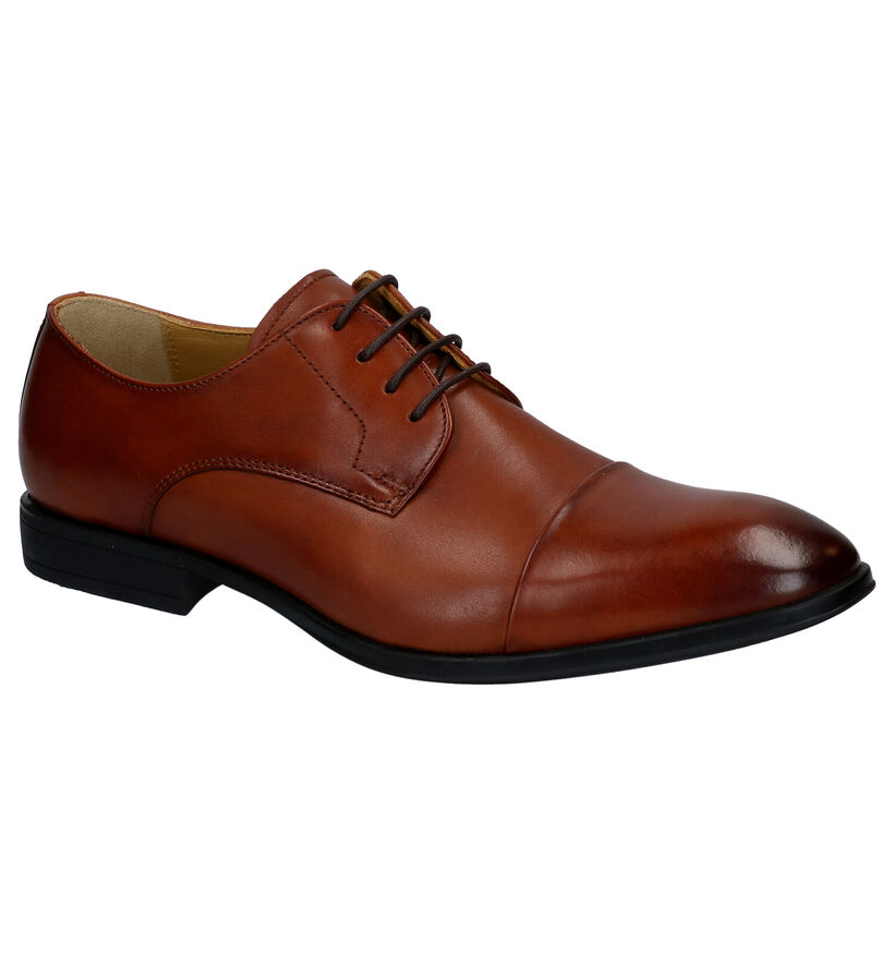 Steptronic Franco Chaussures à lacets en Cognac en cuir (283671)