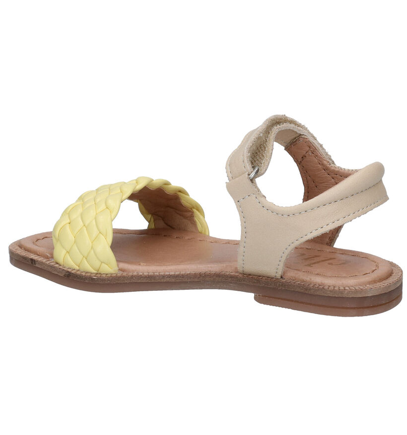 Clic! Gele Sandalen in leer (286068)