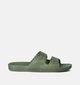 Freedom Moses Basic Claquettes en Vert kaki pour femmes (354876)