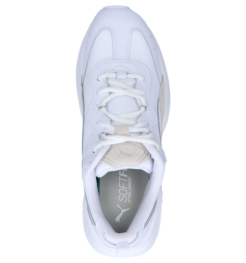 Puma Cilia Lux Baskets en Blanc en cuir (252593)