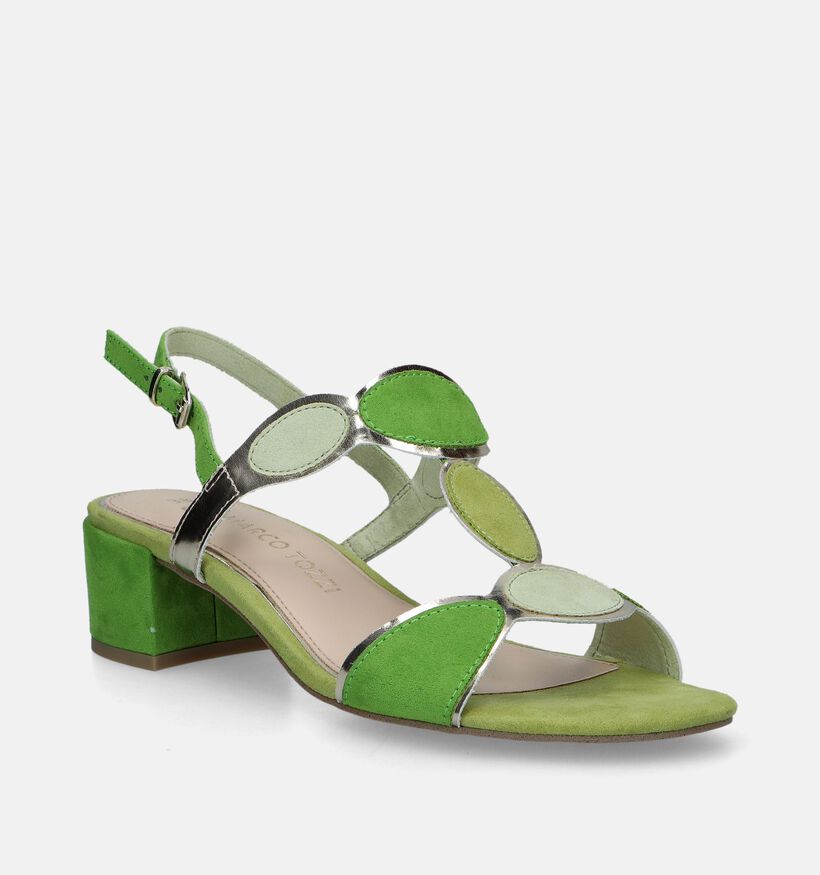 Marco Tozzi Beige Sandalen met blokhak voor dames (354219)