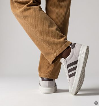 adidas Low Sneakers off white/ dark brown/ off white