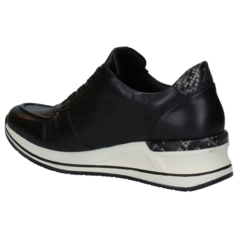 Remonte Zwarte Veterschoenen in kunstleer (277640)