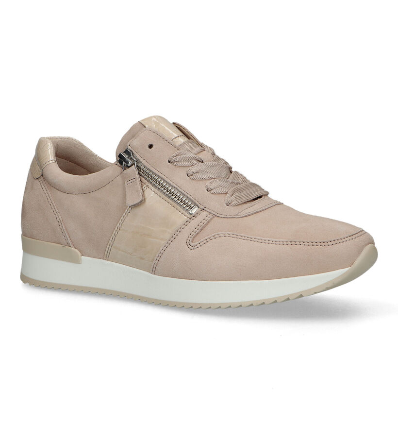 Gabor Best Fitting Beige Sneakers voor dames (319482) - geschikt voor steunzolen