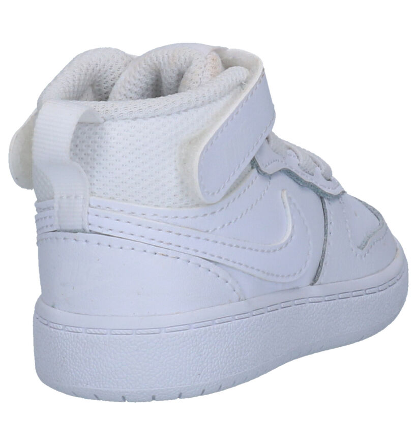 Nike Court Borough Zwarte Sneakers in kunstleer (293613)