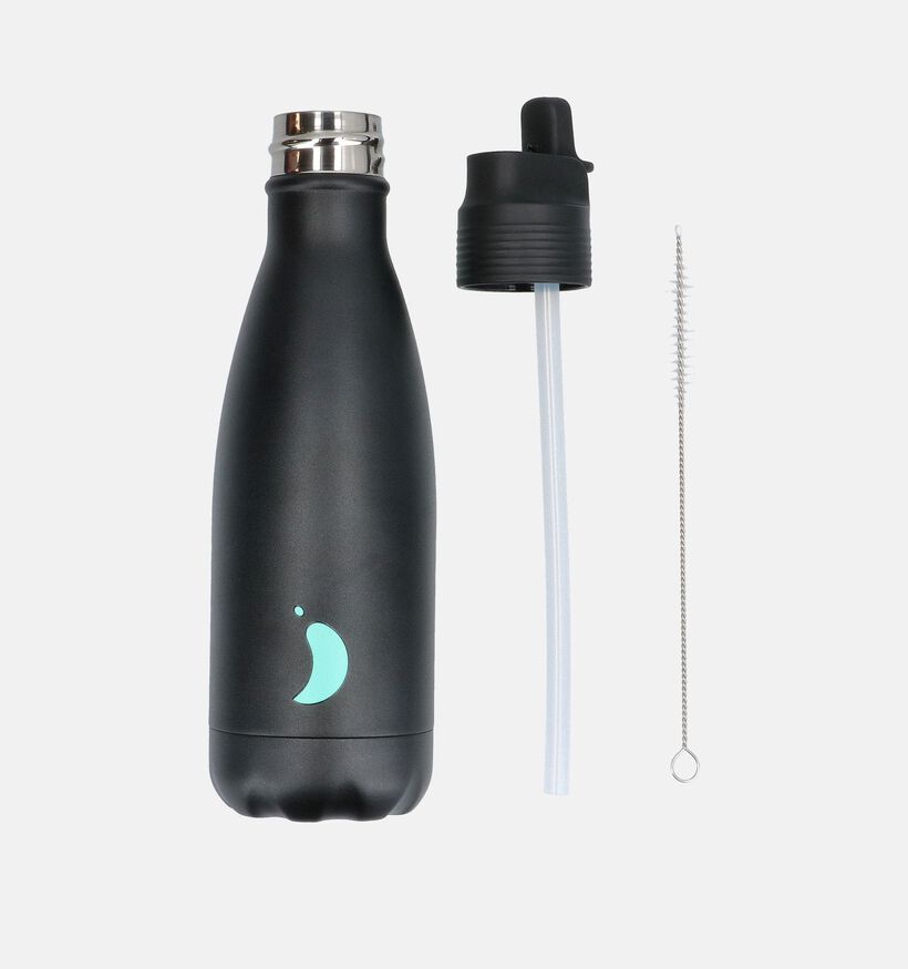 Chilly's Kids Bottle Gourde en Noir 350ml pour filles, gar&ccedil;ons (383663)