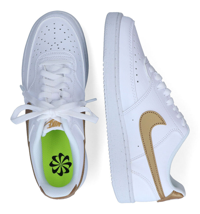 Nike Court Vision Witte Lage Sneakers voor dames (319211)