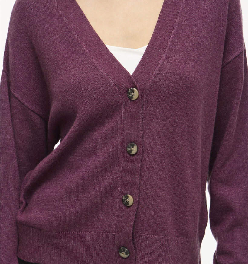 Vila Viril Knit Gilet en Bordeaux pour femmes (361328)