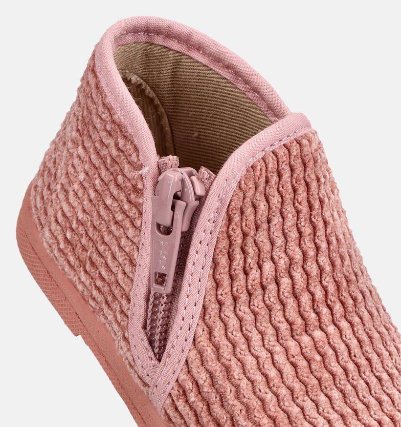 Little David Pantoufles en Rose pour filles (381104) - pour semelles orthop&eacute;diques