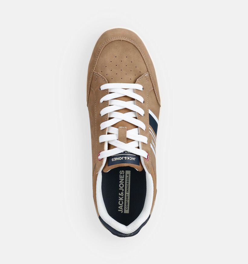 Jack & Jones Daxon Baskets basses en Beige pour hommes (369685) - pour semelles orthop&eacute;diques