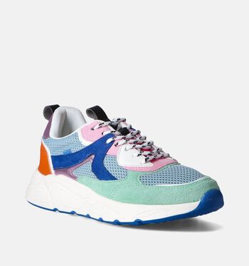 Poelman Posh by Poelman Sneakers Zwart/Paars/Blauw/Roze