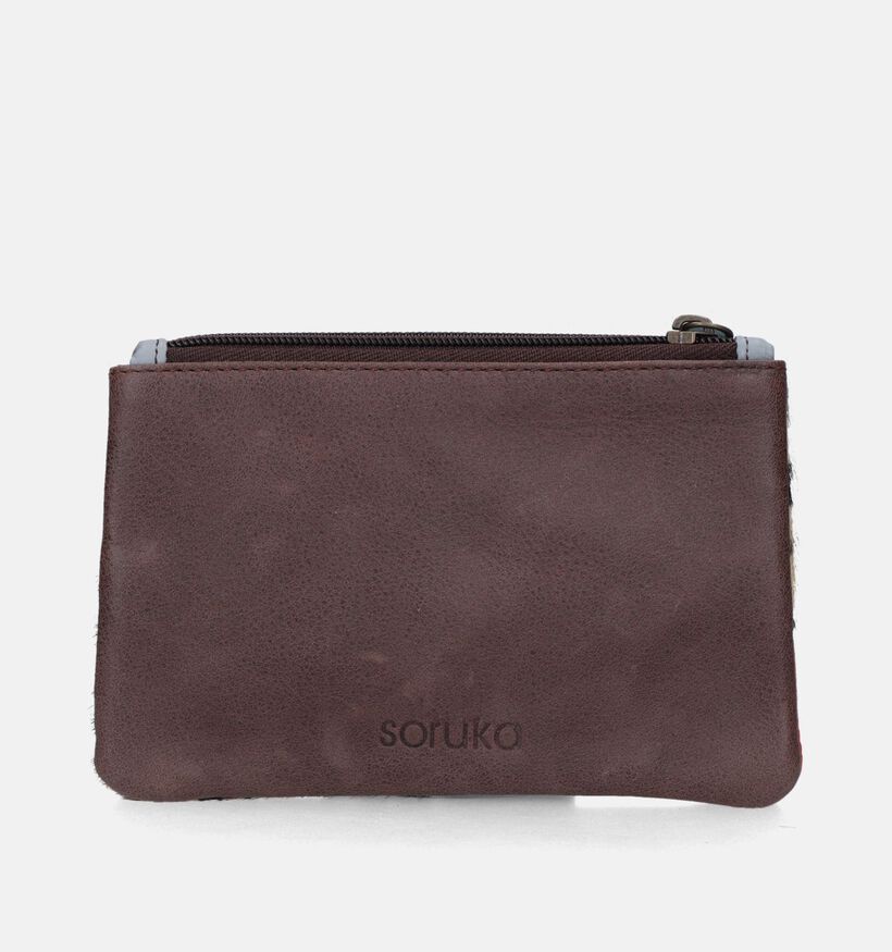 Soruka Zahra Print Pouch Bruine Geldbeugel voor dames (342288)