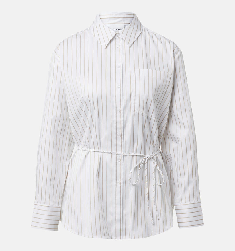 comma Blouse en Blanc pour femmes (366552)