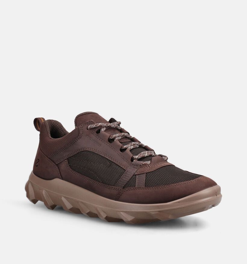 ECCO MX Chaussures plates en Brun fonc&eacute; pour hommes (369746) - pour semelles orthop&eacute;diques