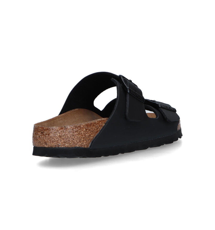 Birkenstock Arizona Birko Flor Nu-pieds en Noir pour garçons (338071)