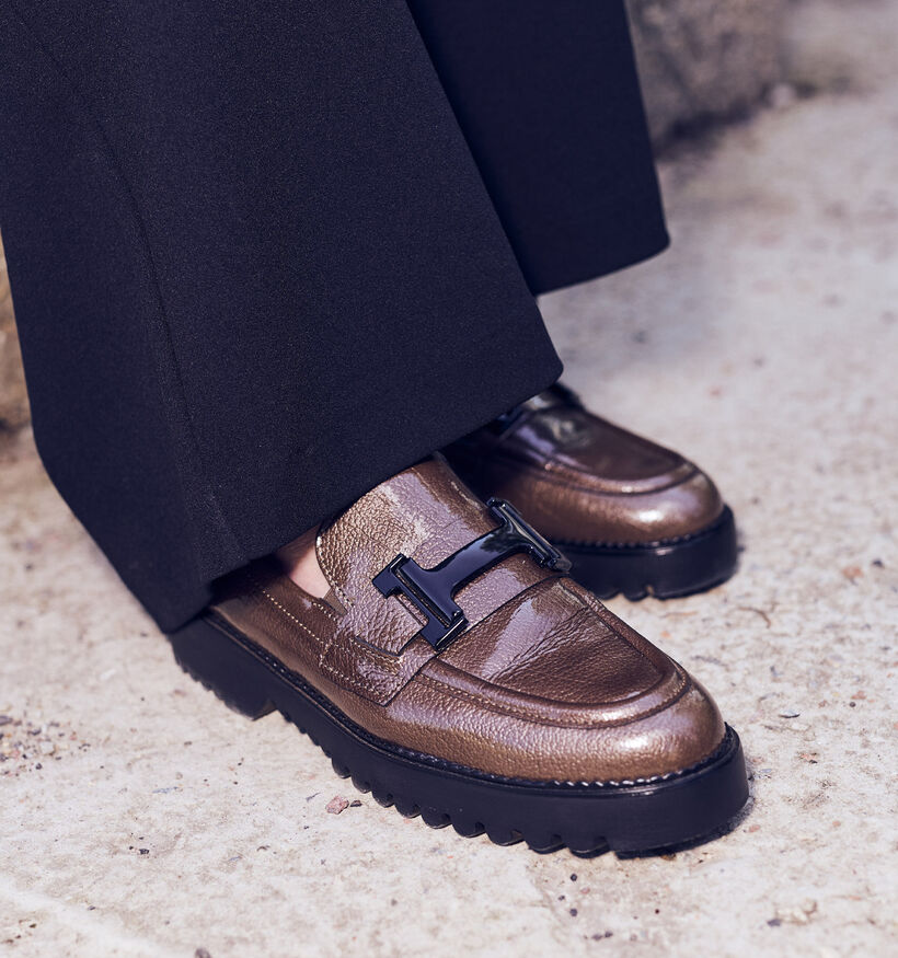 Gabor Mocassins en Marron Gabor Mocassins en Marron pour femmes (363118) - pour semelles orthopédiques