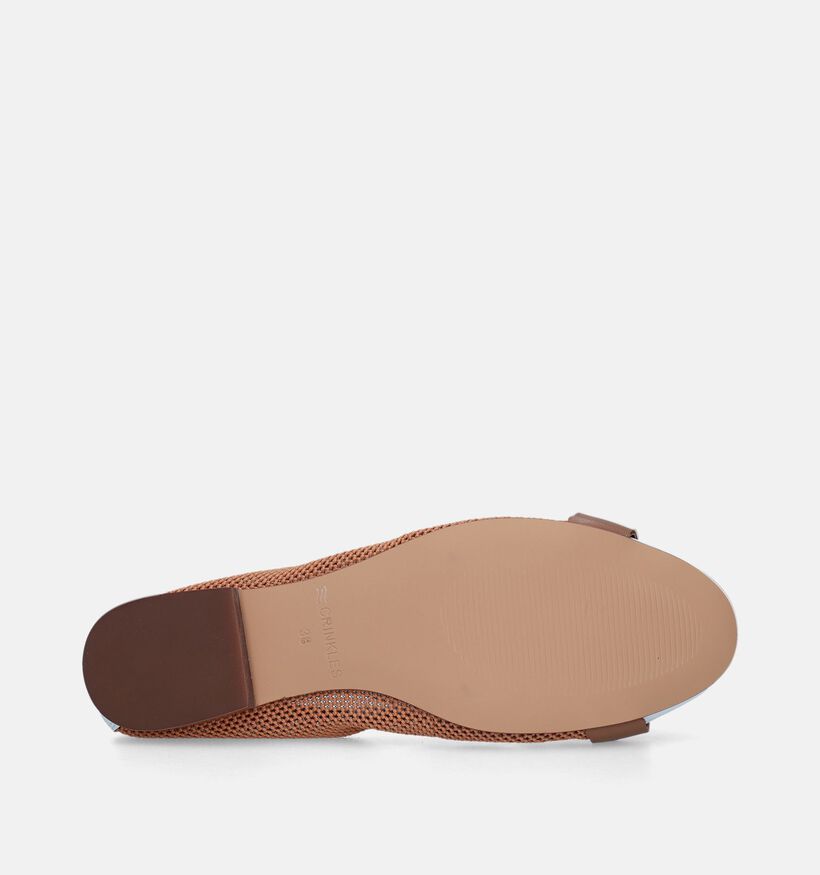 Crinkles Ballerines en Cognac pour femmes (340361)