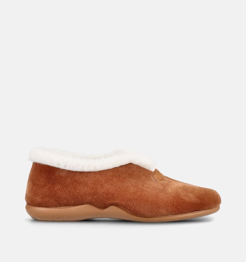 Comfort Plus Cognac Pantoffels voor dames (380871)