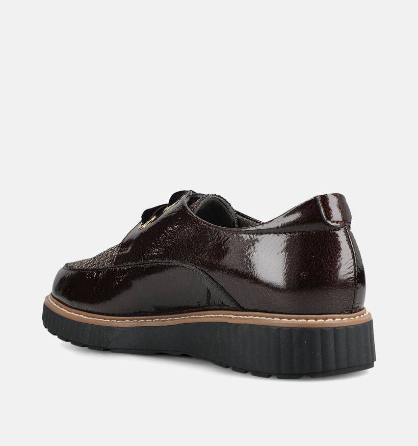 Pitillos Donkerbruine Veterschoenen voor dames (379730) - geschikt voor steunzolen