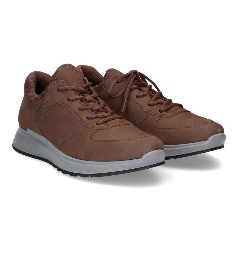 ECCO Exostride Bruine Veterschoenen in gore-tex (314629)