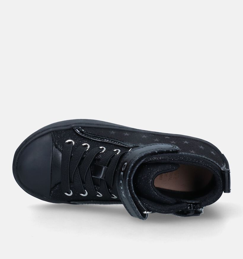 Geox Kalispera Zwarte Hoge Sneakers voor meisjes (328518) - geschikt voor steunzolen