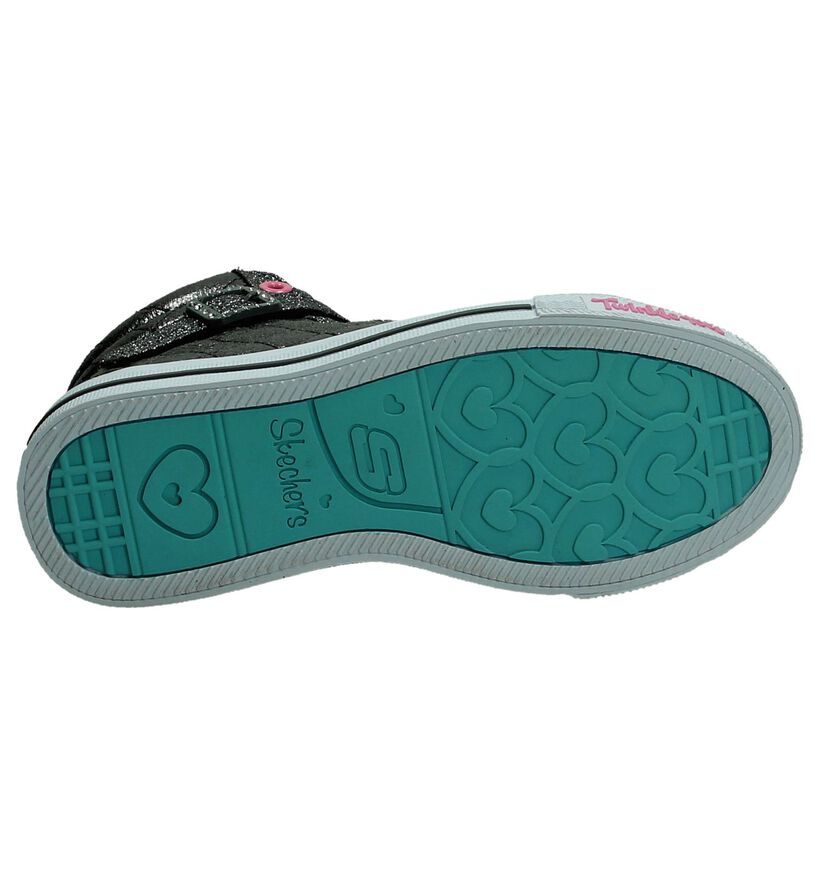 Skechers Twinkle Toes Zilver Sneaker in stof (191323)