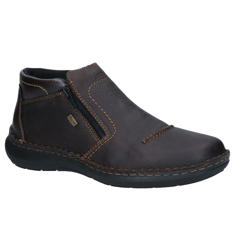 Rieker Chaussures hautes en Brun foncé en cuir (297839)