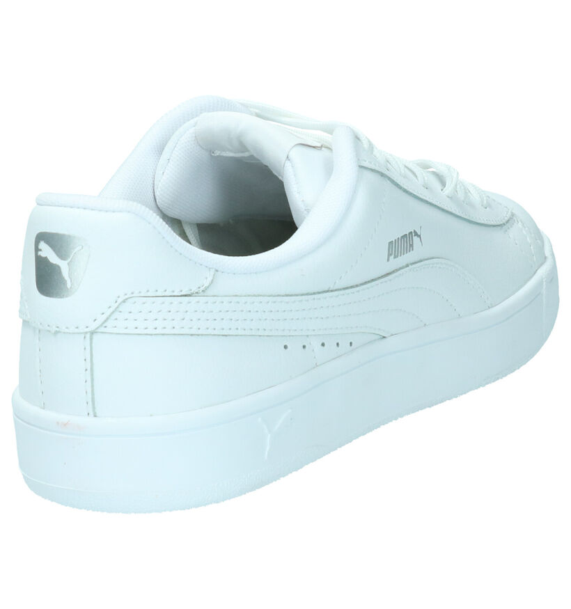 Puma Court Breaker Witte Sneakers in leer (265747)
