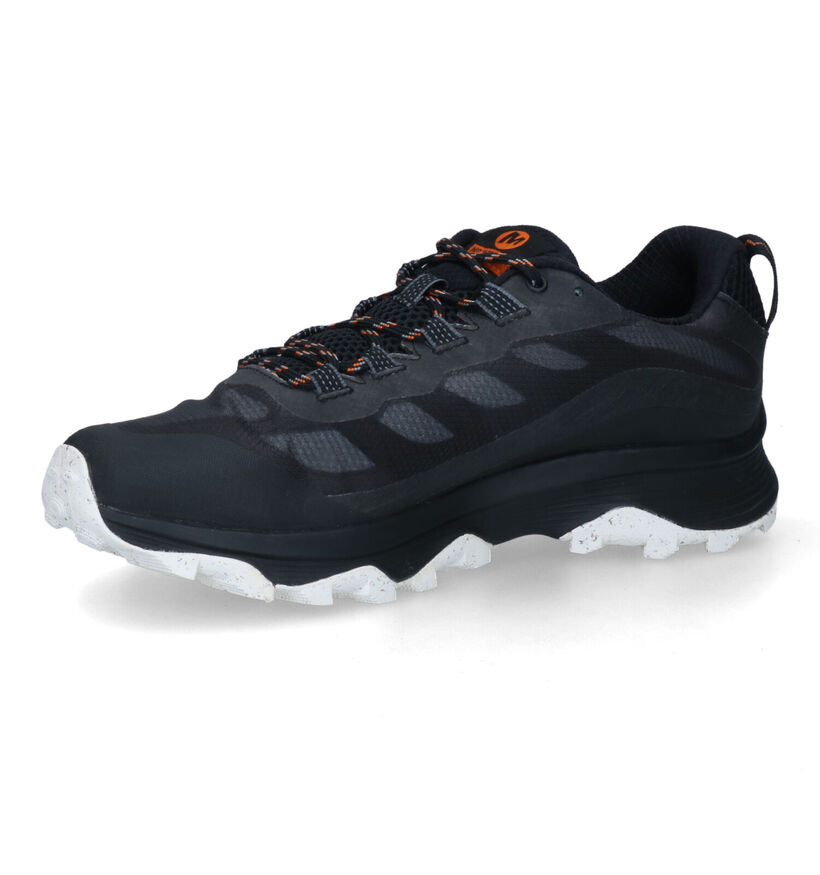 Merrell Moab Speed GTX Zwarte Wandelschoenen voor heren (301288) - geschikt voor steunzolen