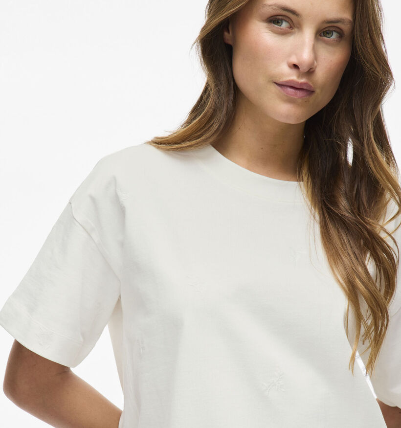 Vila Monie Flower Wit T-shirt voor dames (357358)