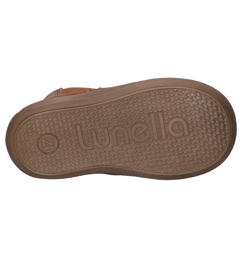 Lunella Cognac Hoge Schoenen in leer (253916)