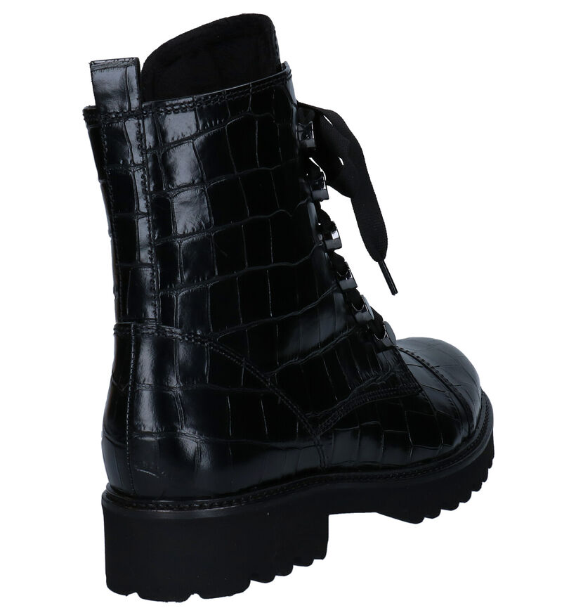 Gabor Best Fitting Zwarte Boots in leer (282394)