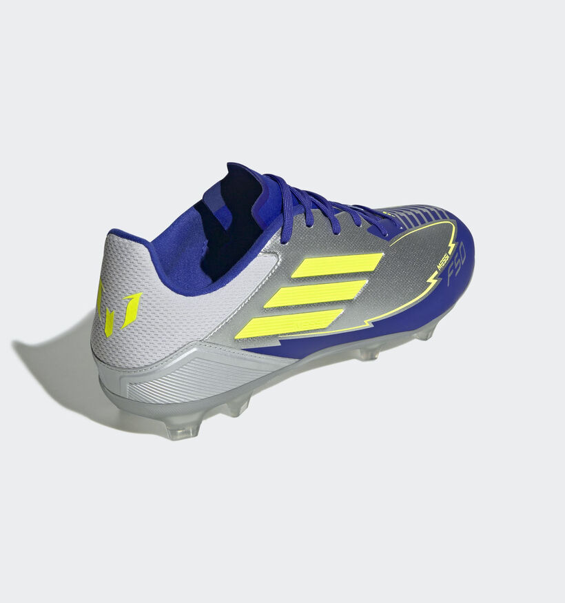 adidas F50 League Chaussures de foot en Argent/Bleu pour hommes (366388) - pour semelles orthopédiques