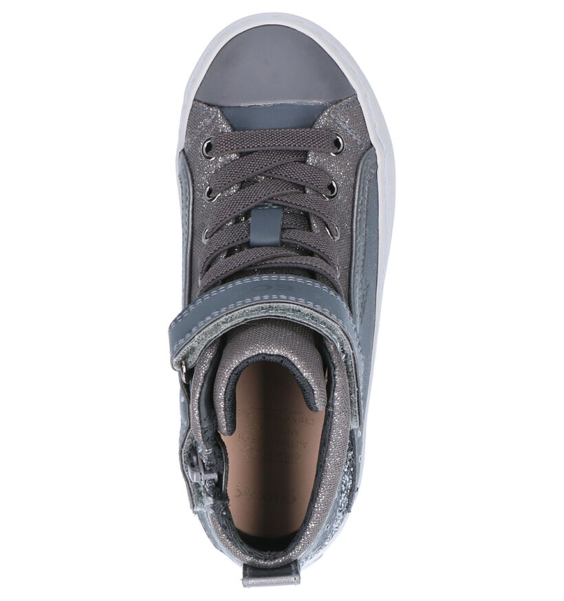 Geox Kalispera Zwarte Sneakers in kunstleer (295242)